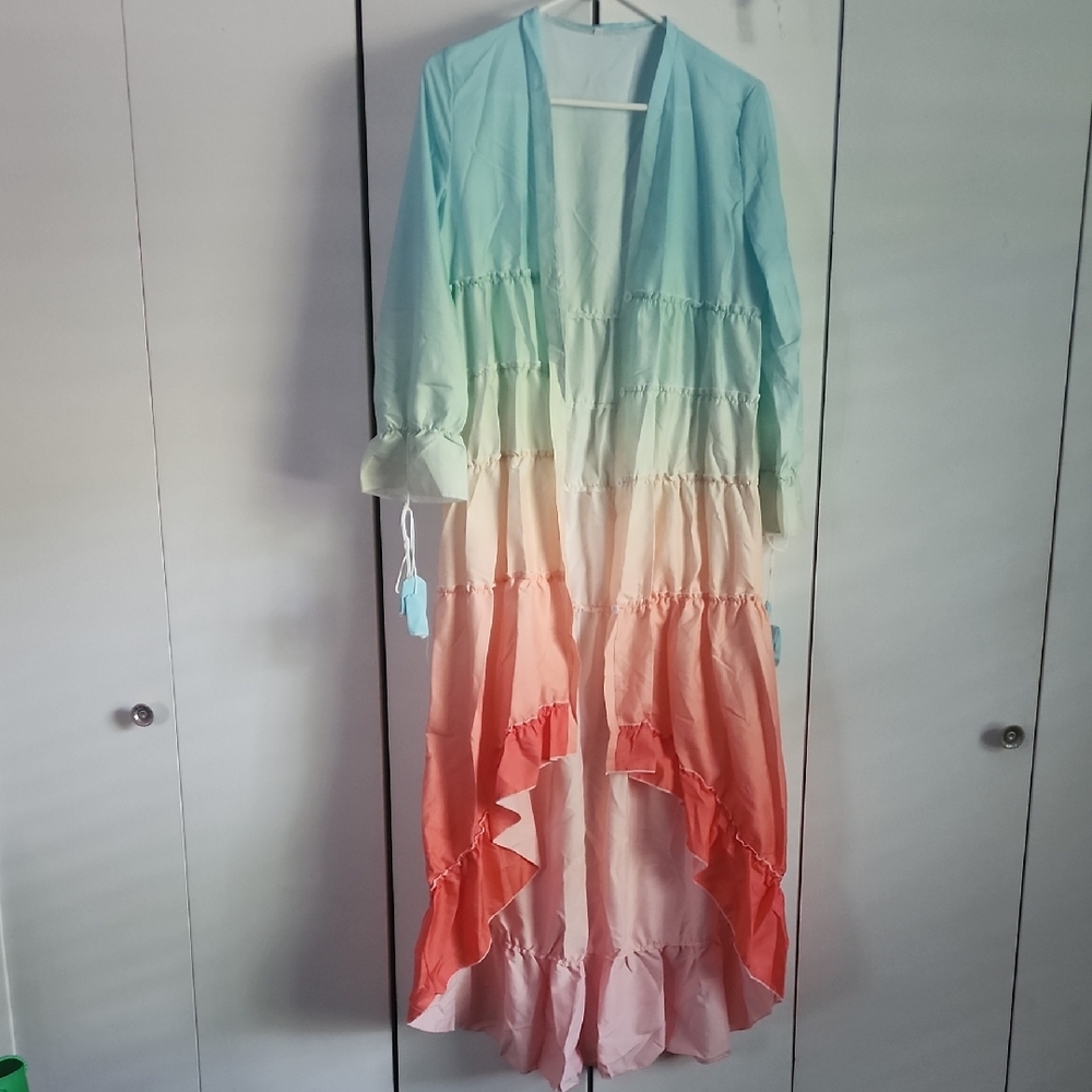 Ombre Pastel Maxi Dress